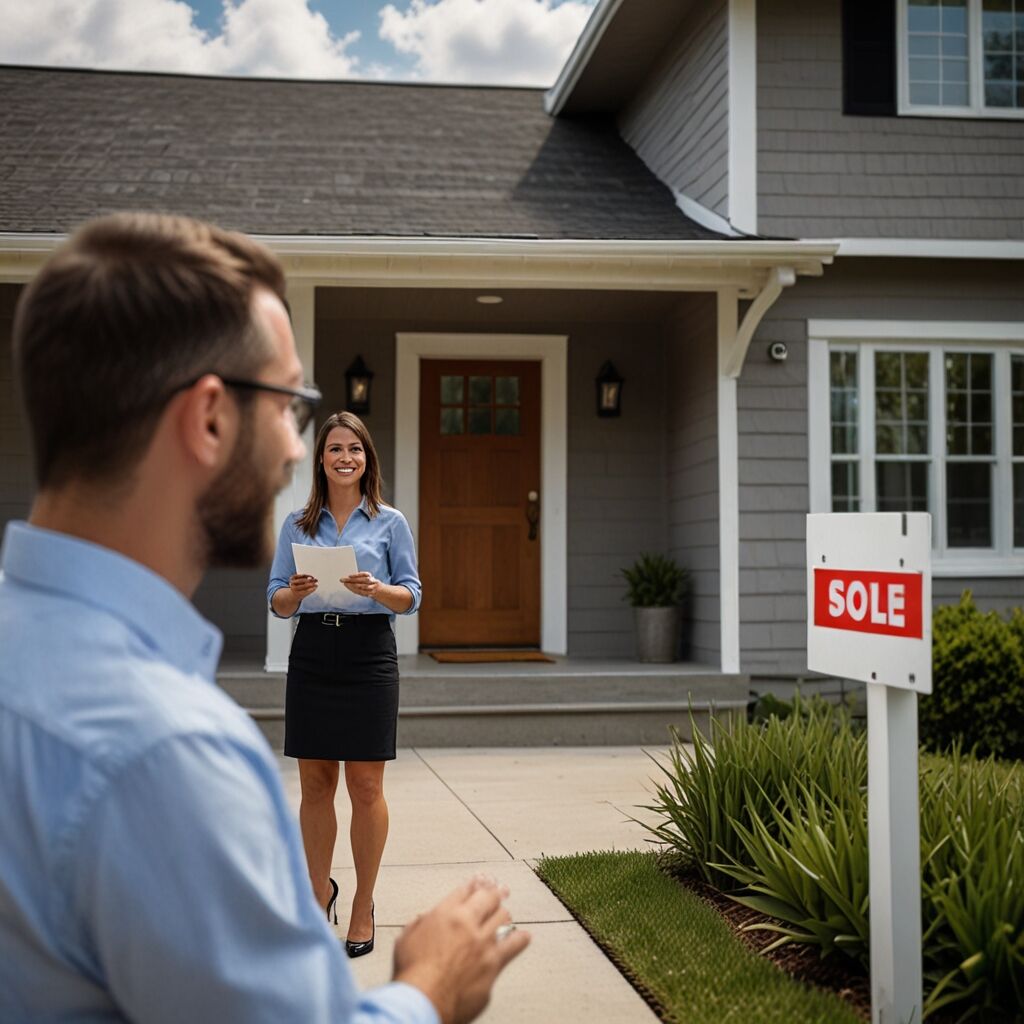 Skilled Connecticut agent assessing client requirements